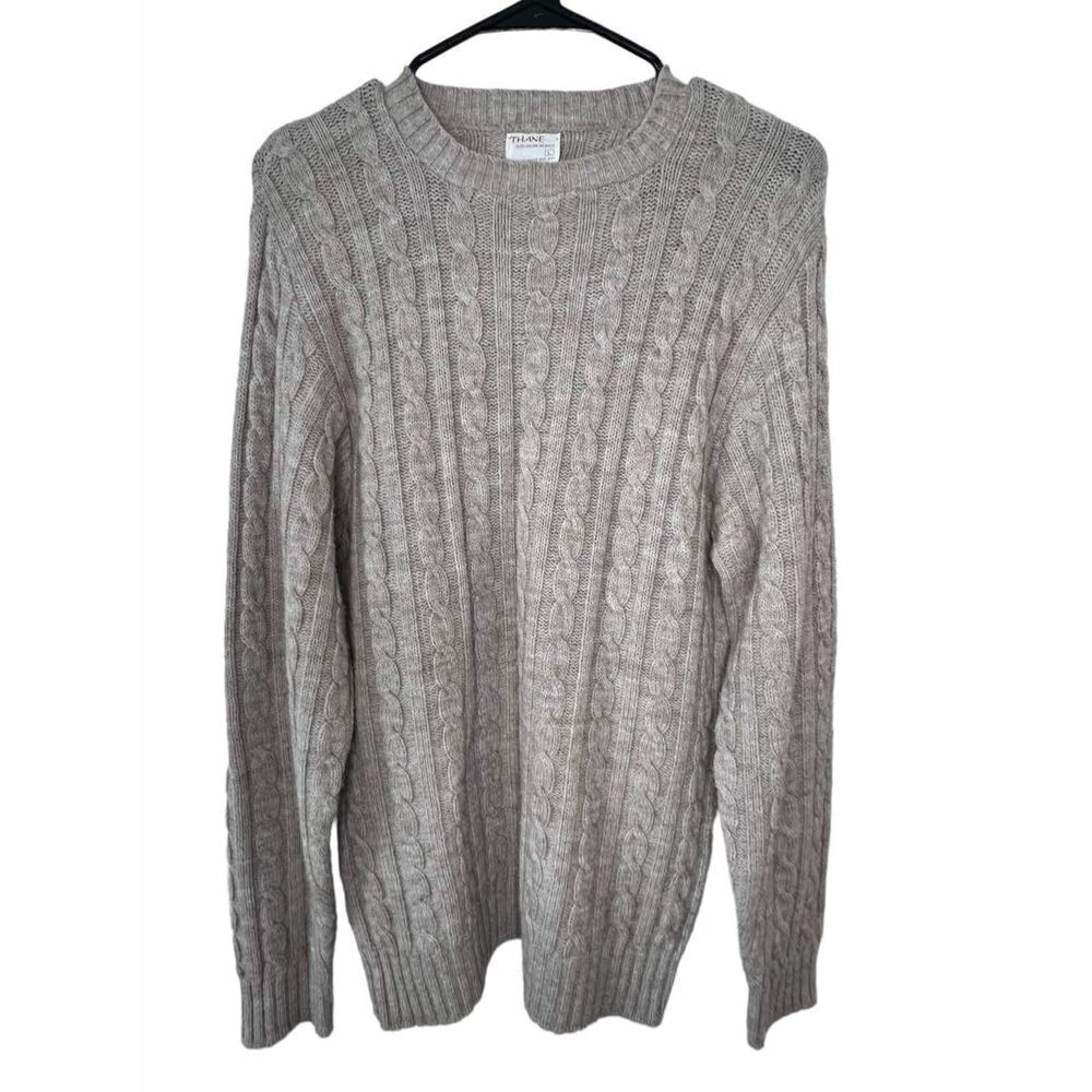 Tan Cable Knit Sweater 